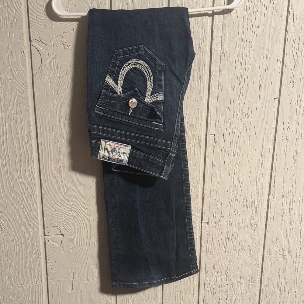 True Religion Dark Indigo Boot Cut Jeans